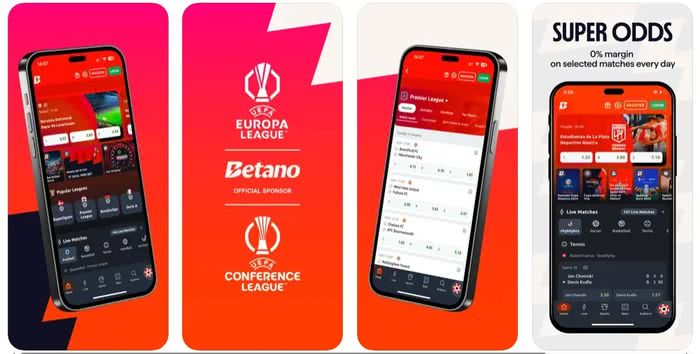 Betano теглене на мобилно приложение за ios